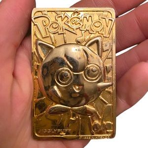 1999 Pokémon 23k Gold Plated Jiggy Puff Card